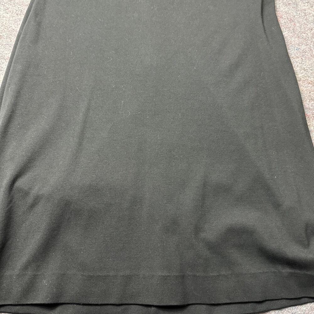 BEBE Women's Black Sleeveless Bodycon Dress Mesh Upper Stretchy Size M/L - Picture 6 of 12